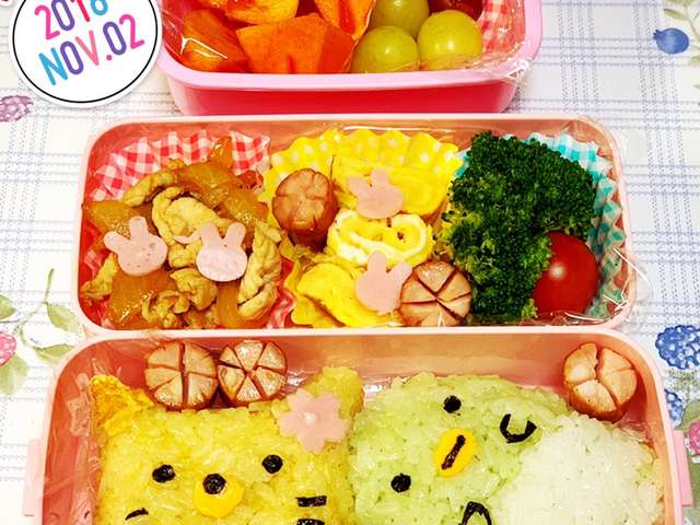キャラ弁☆すみっコぐらし(ネコペンギン)